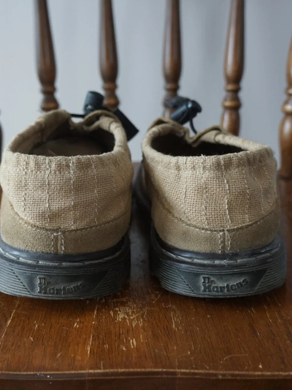 Vintage Dr. Martens Erica Suede Clogs Sand Brown Gorpcore